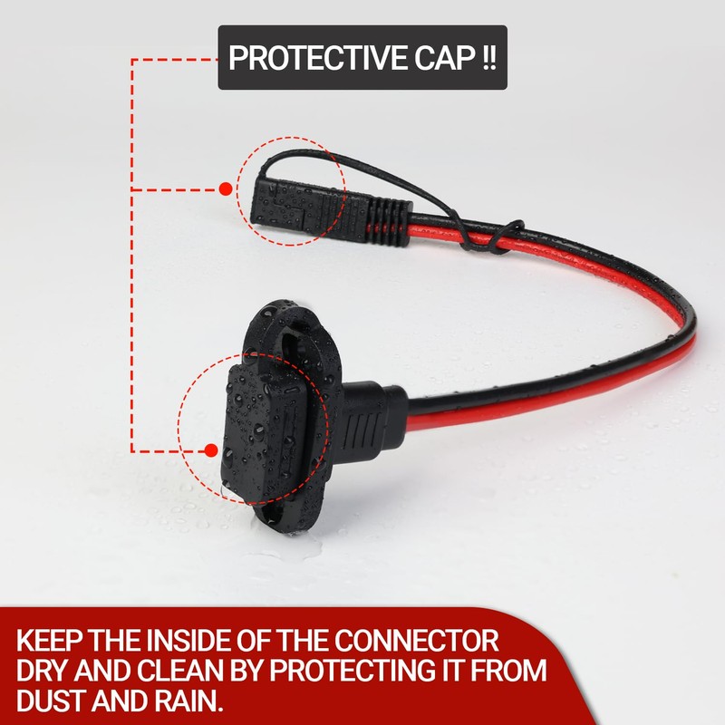 TMH 1 FT - 12 AWG SAE Connector Power Socket