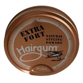 HAIRGUM Natural Styling Pomade 40mL EXTRA FORT Tin Metal Can Hard To Find DENTED