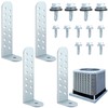 MorningRo 4 Pack Hurricane Condenser Brackets with Screws 4-1/4'' Hurricane