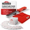 X-Protector Furniture Pads Preparation Set - Includes Metal File, Microfiber