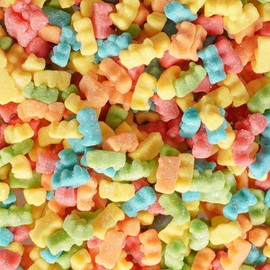 Candy Break Sweet & Sour Neon Gummy Bears 5 lbs Share Size Bag - Chewy Gummy Bulk Candy Pack - Snacks for Kids & Grown Ups