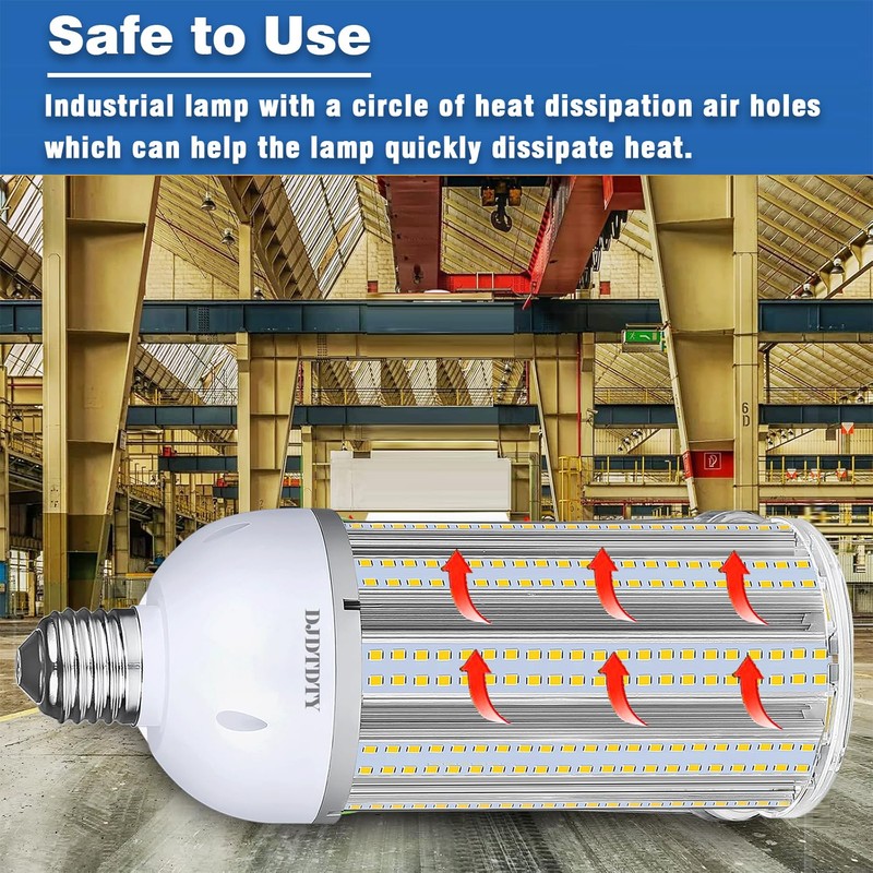 DJDTDTY 2 Pack, Super Bright 100Watt LED Corn Bulbs, E26