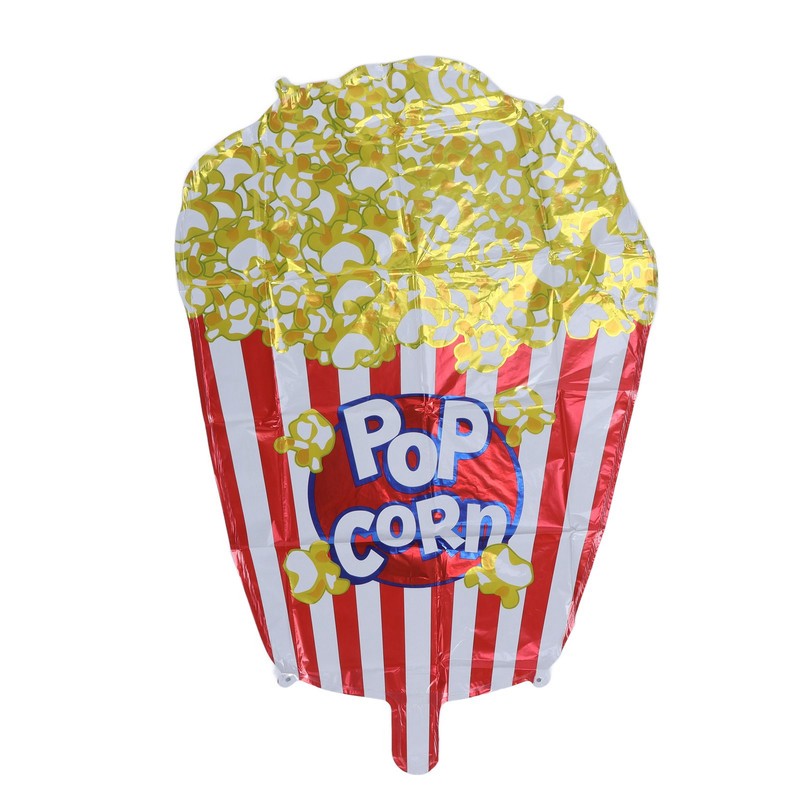 10pcs Popcorn Party Balloons Reusable Movie Theme Party Decoration Balloons