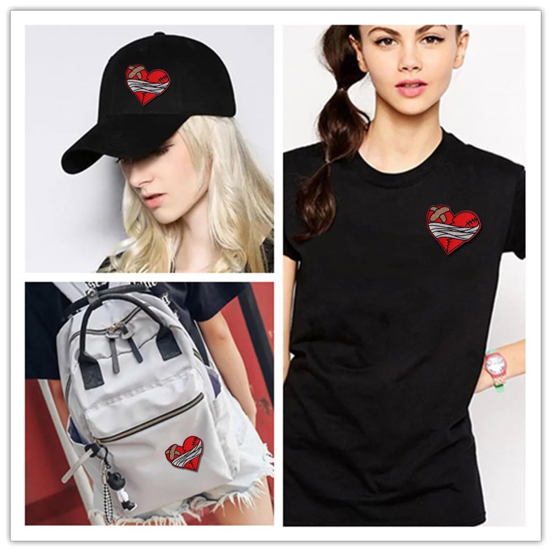 CHBROS Broken Heart Embroidered Patch Applique Iron/Sew on Patches for