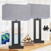 22" Tall Modern Living Room Lamps - Touch Bedside Lamps