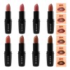 Labial Bissu Humectantes Tonos Nude Cafe 8 Piezas