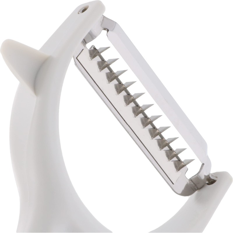 Takagi Vegetarian Cut Stainless Steel Julienne Peeler with Potato Bud