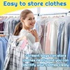 12 Pack Plastic Clothes Covers, 60 * 90cm Clear Clothes