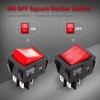 Rocker Switch Red 30 A 250 ~ 4 Pin Installation