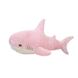 Cosiesnest 28cm Plush Shark Pillow, Stuffed Animal Toys, Soft Cuddly Shark Plush Toy, Comfortable Sleeping Pillow Back Cushion for Kids Boys Girls Gift Room Decoration (Pink)
