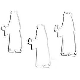 THREE KINGS MAGI WISEMEN WISE MEN NATIVITY STORY BIRTH OF SAVIOR JESUS CHRISTMAS SET OF 3 SPECIAL OCCASION COOKIE CUTTERS 3D PRINTED USA MADE PR1354