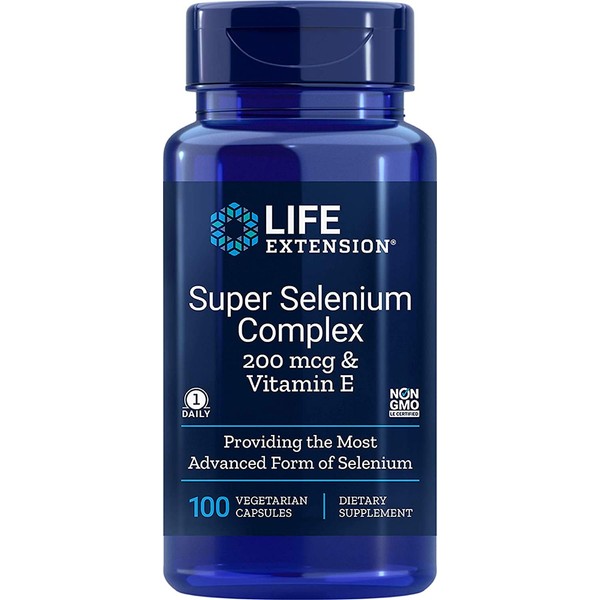 Life Extension Super Selenium(セレニウム) Complex 200 mcg & Vitamin E 100粒