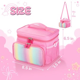 TATAVR Reisetasche Kompatibel mit Yoto Player (3 Generation), Kartenhalter Halten bis zu 30 Karten mit Schultergurt, Reisetasche für Bluetooth Audio Lautsprecher und Kopfhörer Zubehör (Rosa)