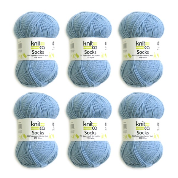 KNITCA SOCKS SUPERWASH MERINO WOOL YARN - SPORT WEIGHT -