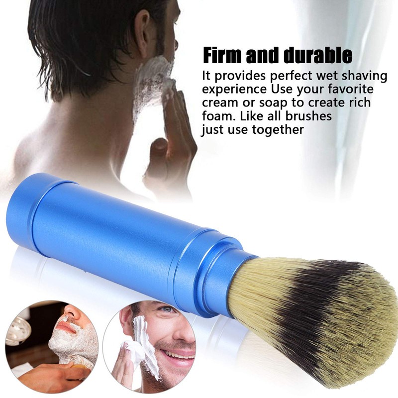Men Portable Beard Brush, Men Shaving Brush Beard Brush Travel