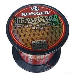 Konger Team Carp Red Fishing Line Fast Sinking 600 m 0.20-0.40 mm Feeder Line (0.30 mm / 11.30 kg)