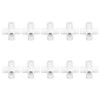 10PCS PVC Plastic Pipe Connector 6 Way Corner Elbow Fittings