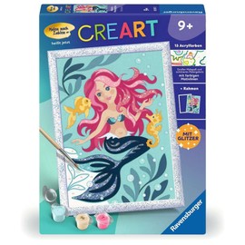 Ravensburger 20297 Painting by Numbers 20297-Pretty Mermaid-Children from 9 Years, Mittel