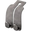 Gancho Doble para Asiento Auto, Porta Bolsos y Maletas, Resistente，gris