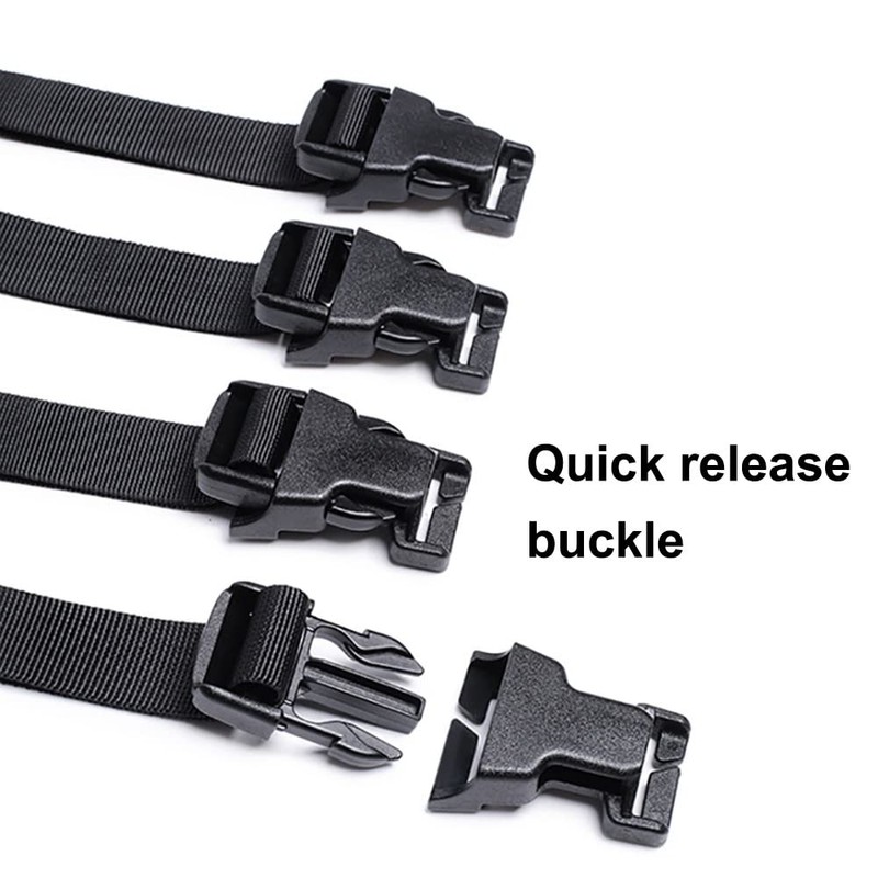 MiOYOOW 4PCS Tactical Rush Tier System, Portable Molle Backpack Straps