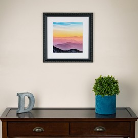 ArtToFrames 24x36 Inch Black Picture Frame, This 26 Inch Custom Poster Frame is Black with Beads - Comes with Economy Acrylic and 1 Backing (3-A4625RO)