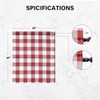 Simple Deluxe 2 PCS Buffalo Check Kitchen Tier Curtains, Plaid