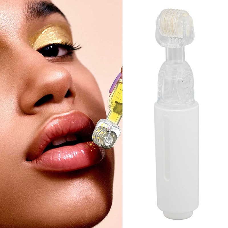 0.25mm White Lip Care Roller Portable Micro Lip Roller Massager