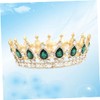 PACKOVE Baroque Rhinestone Crown Headdress for Women Alloy Decorative Crown