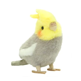 Yoshitoku 180097 Kotorine Cockatiel Plush Toy Gray