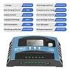 60A MPPT Solar Charge Controller, 12V/24V Auto Solar Panel Intelligent