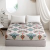 Damier Boho Fitted Sheet, 200 x 200 cm, Bohemian Indian