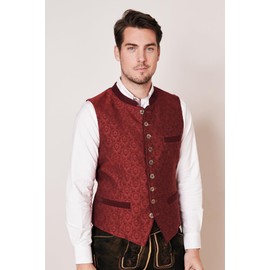 Krüger Jamal 952367-0-0009 Men's Costume Vest Short Sleeve, red