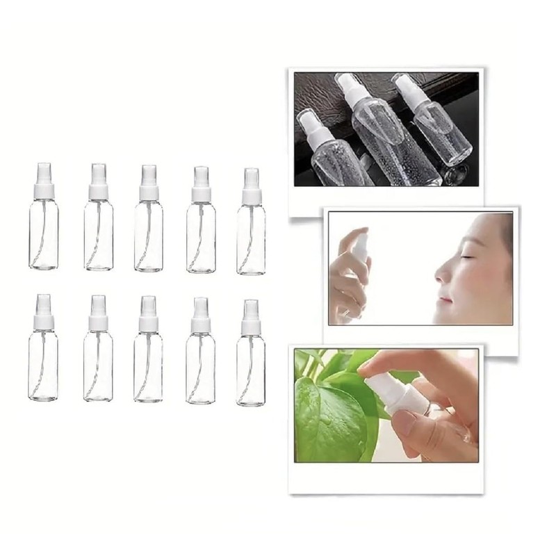 Dependable Industries inc. Essentials 10 Pack 100ml Mini Refillable Spray