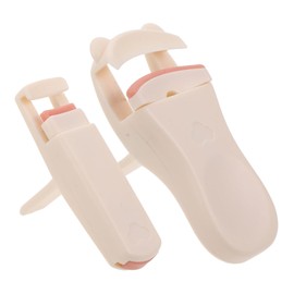 Healeved 2pcs Handheld Eyelash Curler With Wide Angle Clamp Plastic Material, Includes Extra Pads For Natural Curling Makeup Tool For Women Set