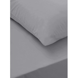 Sapphire collection 300 Thread Count 100% Egyptian Cotton Fitted Sheets (Pair of Pillowcase, Grey)