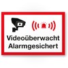 Komma Security Video Surveillance Alarm Secured Guard Dogs Sign -