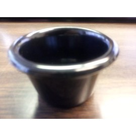 WinCo (ONE) RAMEKINS 2 oz BLACK SOLID BUTTER/SAUCES/