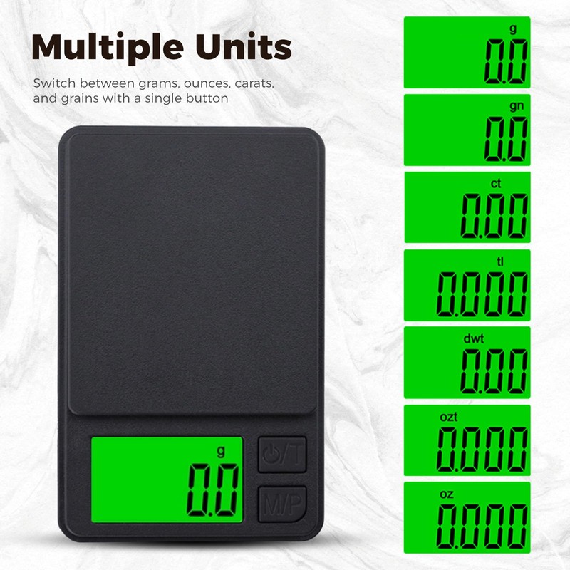 Coffee Scale with Timer, 0.1g Precision Digital Kitchen Scale, Caffobiz