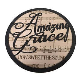 Amazing Grace Wooden Sign – 12x12 Inches