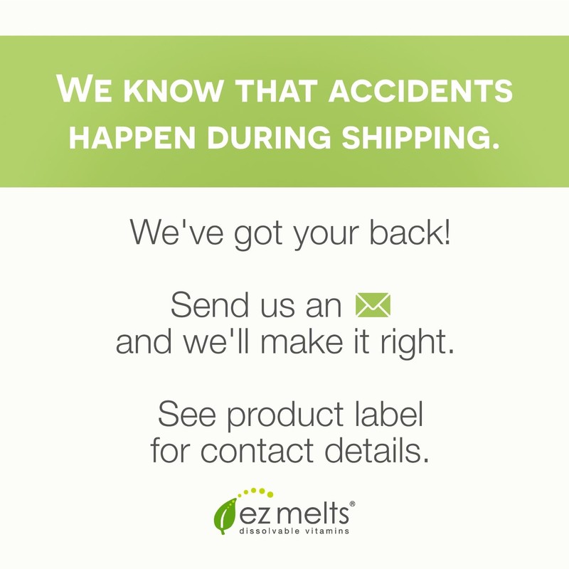 EZ Melts Dissolvable Vitamin C 500 mg, Sugar-Free, 1-Month Supply