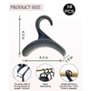 SEEBRIDER Purse Hanger Closet, Purse Holder for Closet Grey Backpack