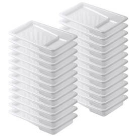 Bates- Paint Tray Liner, 4 Inch, 24 Pack, Paint Pans Trays, Plastic Paint Tray, Disposable Paint Tray, Paint Roller Tray, Paint Trays for Painting Walls, Roller Tray Liners, Paint Pan Liners