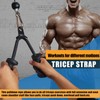 Ergonomic Tricep Rope Pulldown Attachment, Upgraded Triceps Rope Cable Attachments