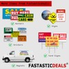 Fastasticdeals Metal Insert License Plate Frame Flight Attendant with Airplane