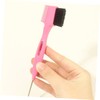 MERRYHAPY Pure Pvc Case Eyebrow Brush Double-ended Hair Edge Brush