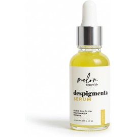 Melon Beauty Sérum Despigmentante Facial con Ácido Glicólico y Niacinamida, 30Ml, para Manchas y Unificación del Tono, sin Parabenos, Uso Nocturno