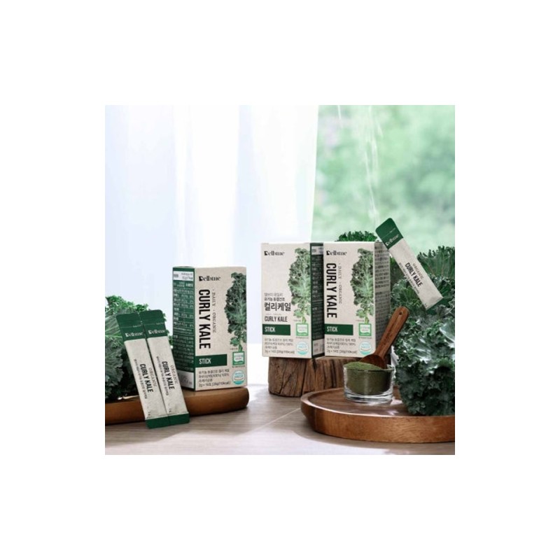 Delvemi Daily Organic Freeze-Dried Curly Kale Stick 2g 14 Sachets