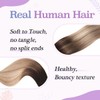 Clip in Hair Extensions Human Hair, 18 Inch 120g 6pcs