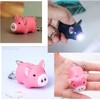 [TTETNLY] 3pcs Pig Design Key Chain LED Keychain Flashlight Sound