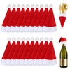 Personalize Pro 20 Pcs Christmas Cutlery Holders, Christmas Santa Hats
